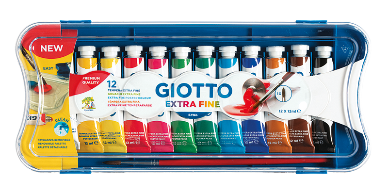 5 x Scatole Tempere Giotto da 12